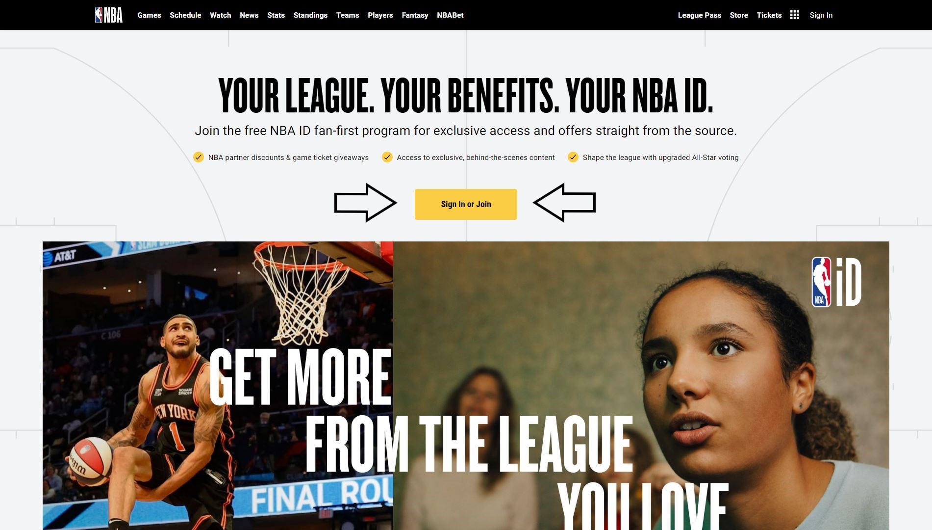 Web global NBA ID